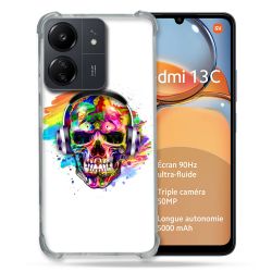 Coque Renforcé Pour Xiaomi Redmi 13C Tete de Mort Tag