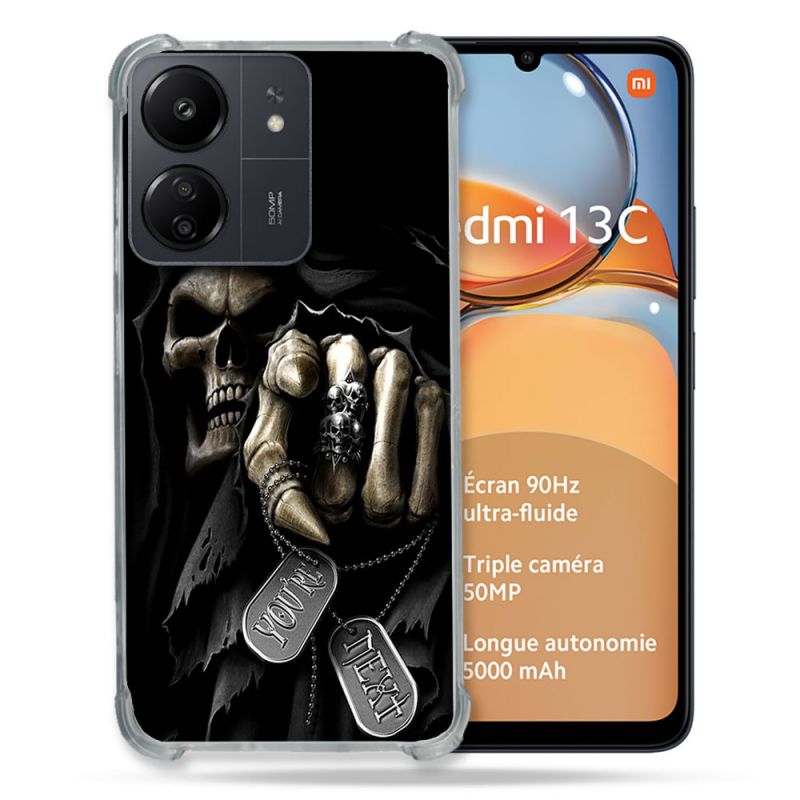 Coque Renforcé Pour Xiaomi Redmi 13C Tete de Mort Your Next