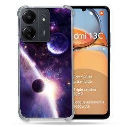 Coque Renforcé Pour Xiaomi Redmi 13C Univers Planete Stellaire