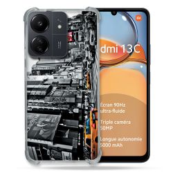 Coque Renforcé Pour Xiaomi Redmi 13C Voyage Amerique USA New York Taxi