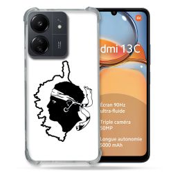 Coque Renforcé Pour Xiaomi Redmi 13C Voyage Corse Blanc