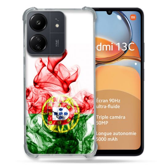 Coque Renforcé Pour Xiaomi Redmi 13C Voyage Portugal Flamme