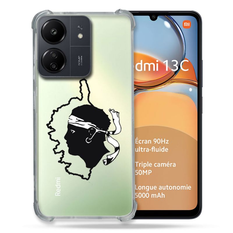 Coque Renforcé Transparente Pour Xiaomi Redmi 13C Corse
