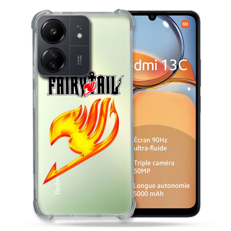 Coque Renforcé Transparente Pour Xiaomi Redmi 13C Fairy Tail