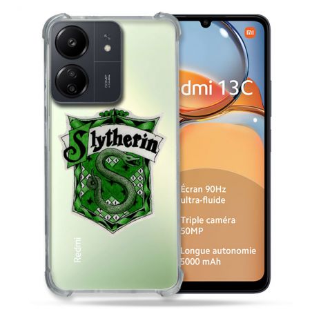 Coque Renforcé Transparente Pour Xiaomi Redmi 13C Harry Potter Slytherin