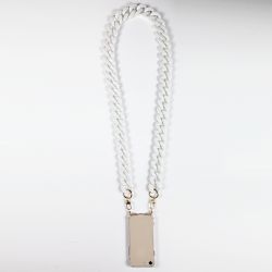 Coque Renforcé Transparente Pour Xiaomi Redmi 13C Lanière / Cordon Anneaux Blanc