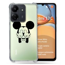 Coque Renforcé Transparente Pour Xiaomi Redmi 13C Mickey doigt