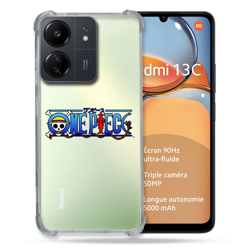 Coque Renforcé Transparente Pour Xiaomi Redmi 13C One Piece Logo