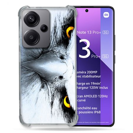 Coque Renforcé Pour Xiaomi Redmi Note 13 Pro Plus 5G Animal Aigle Royal Blanc