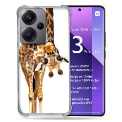 Coque Renforcé Pour Xiaomi Redmi Note 13 Pro Plus 5G Animal Girafe Blanche