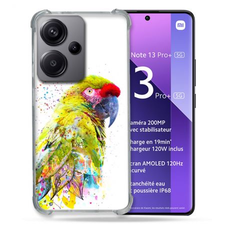 Coque Renforcé Pour Xiaomi Redmi Note 13 Pro Plus 5G Animal Perroquet Jaune