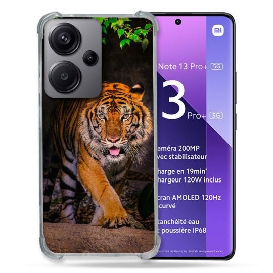 Coque Renforcé Pour Xiaomi Redmi Note 13 Pro Plus 5G Animal Tigre Jungle