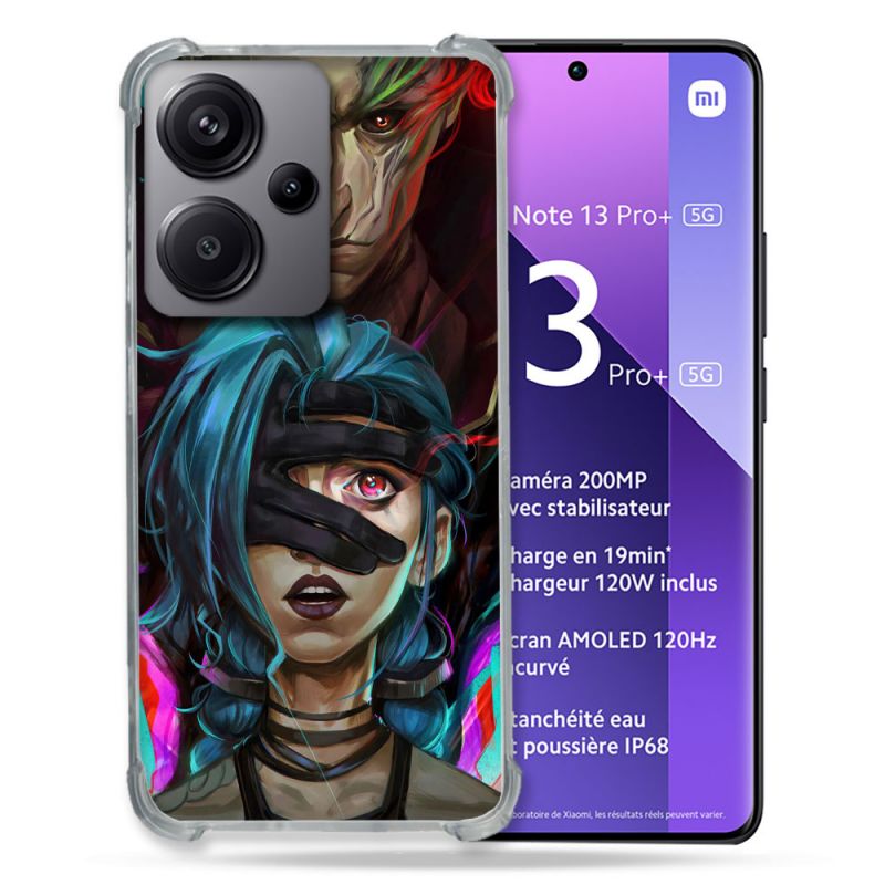 Coque Renforcé Pour Xiaomi Redmi Note 13 Pro Plus 5G Arcane Jynx Bleu