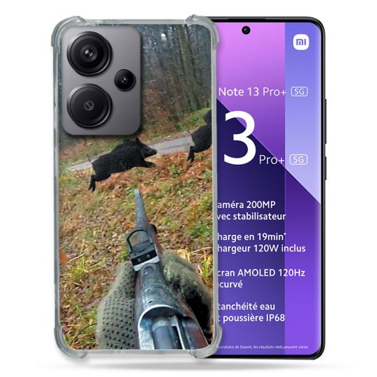 Coque Renforcé Pour Xiaomi Redmi Note 13 Pro Plus 5G Chasse Vision Tir