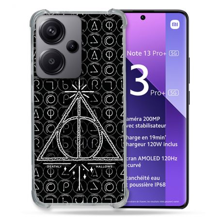 Coque Renforcé Pour Xiaomi Redmi Note 13 Pro Plus 5G Harry Potter Hollows Triangle Noir