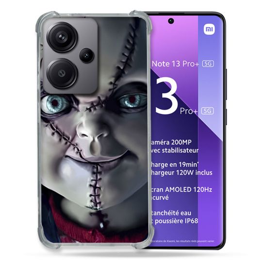 Coque Renforcé Pour Xiaomi Redmi Note 13 Pro Plus 5G Horreur Chucky Cicatrice