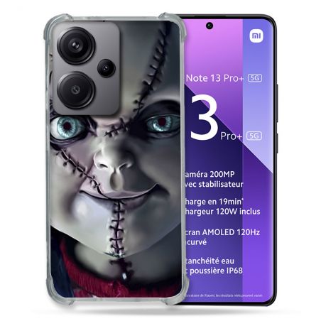 Coque Renforcé Pour Xiaomi Redmi Note 13 Pro Plus 5G Horreur Chucky Cicatrice