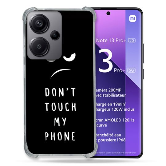 Coque Renforcé Pour Xiaomi Redmi Note 13 Pro Plus 5G Humour Don't Touch