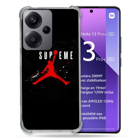 Coque Renforcé Pour Xiaomi Redmi Note 13 Pro Plus 5G Jordan Supreme Noir