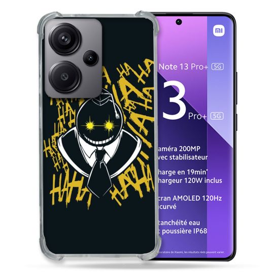 Coque Renforcé Pour Xiaomi Redmi Note 13 Pro Plus 5G Manga Assassination Classroom Kuro Noir