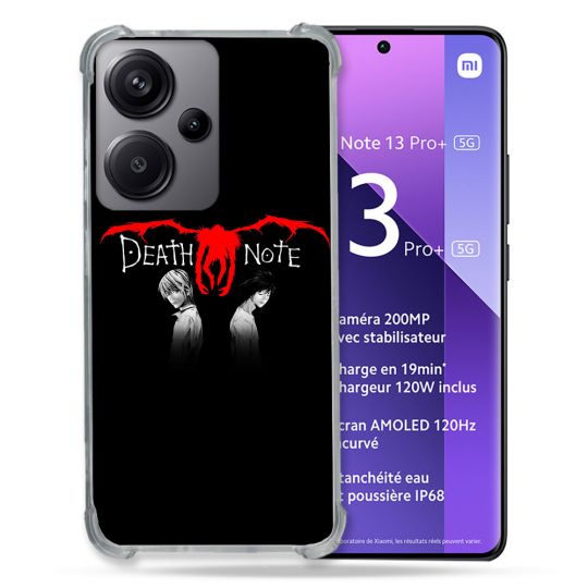 Coque Renforcé Pour Xiaomi Redmi Note 13 Pro Plus 5G Manga Death Note Noir