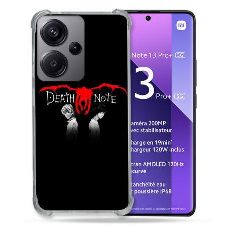 Coque Renforcé Pour Xiaomi Redmi Note 13 Pro Plus 5G Manga Death Note Noir
