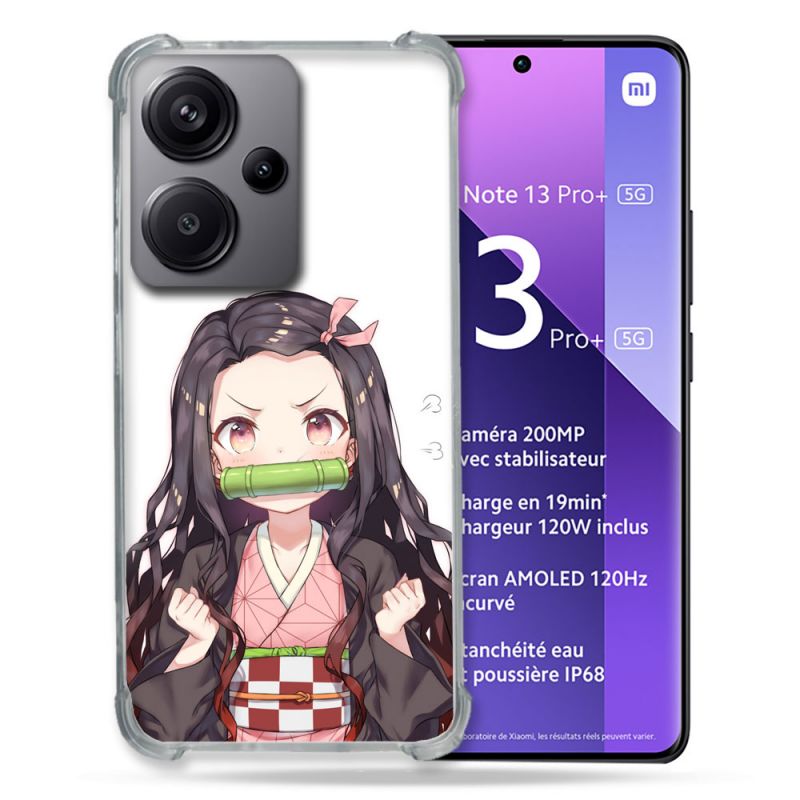 Coque Renforcé Pour Xiaomi Redmi Note 13 Pro Plus 5G Manga Demon Slayer Nezuko