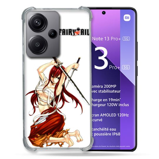 Coque Renforcé Pour Xiaomi Redmi Note 13 Pro Plus 5G Manga Fairy Tail Erza