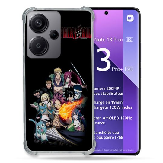 Coque Renforcé Pour Xiaomi Redmi Note 13 Pro Plus 5G Manga Fairy Tail Logo Team