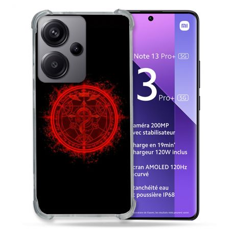 Coque Renforcé Pour Xiaomi Redmi Note 13 Pro Plus 5G Manga Fullmetal Alchemist Logo
