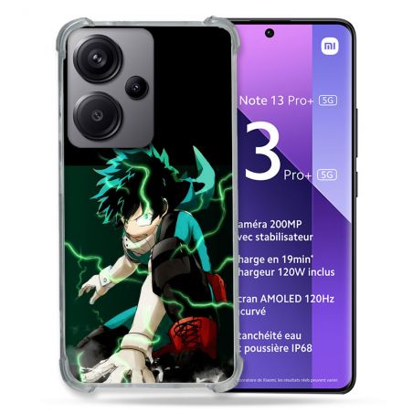 Coque Renforcé Pour Xiaomi Redmi Note 13 Pro Plus 5G Manga My Hero Academia Deku