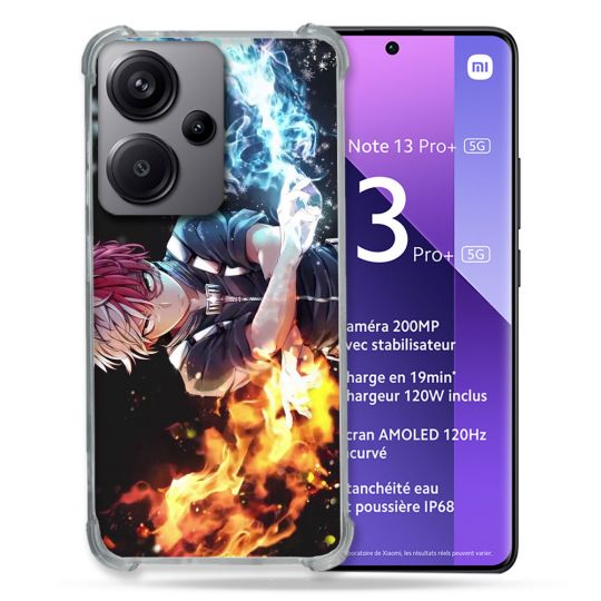 Coque Renforcé Pour Xiaomi Redmi Note 13 Pro Plus 5G Manga My Hero Academia Shoto