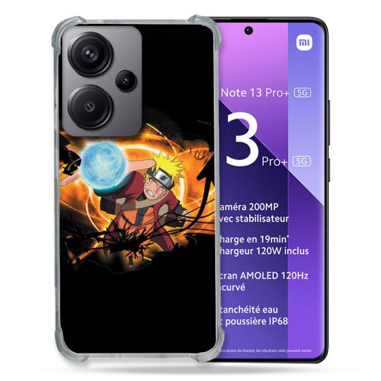 Coque Renforcé Pour Xiaomi Redmi Note 13 Pro Plus 5G Manga Naruto Noir