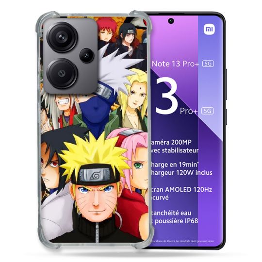 Coque Renforcé Pour Xiaomi Redmi Note 13 Pro Plus 5G Manga Naruto Team