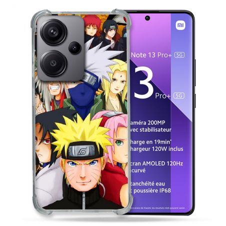 Coque Renforcé Pour Xiaomi Redmi Note 13 Pro Plus 5G Manga Naruto Team