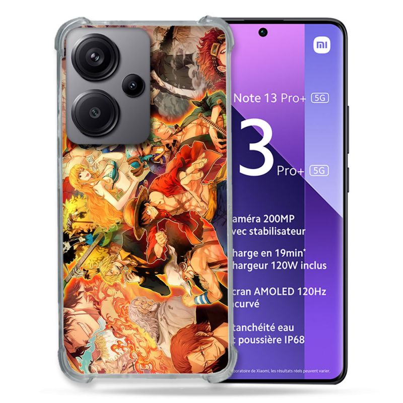 Coque Renforcé Pour Xiaomi Redmi Note 13 Pro Plus 5G Manga One Piece Nakama