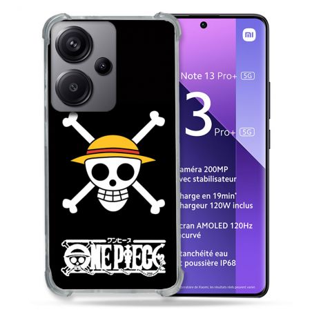 Coque Renforcé Pour Xiaomi Redmi Note 13 Pro Plus 5G Manga One Piece Tete de Mort