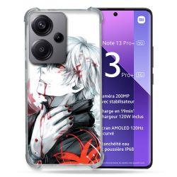 Coque Renforcé Pour Xiaomi Redmi Note 13 Pro Plus 5G Manga Tokyo Ghoul Kaneki Blanc