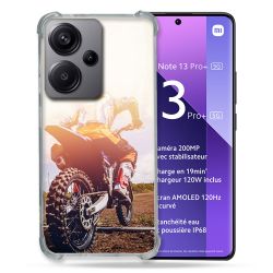 Coque Renforcé Pour Xiaomi Redmi Note 13 Pro Plus 5G Moto Cross Soleil