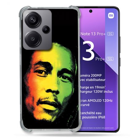 Coque Renforcé Pour Xiaomi Redmi Note 13 Pro Plus 5G Musique Bob Marley 2