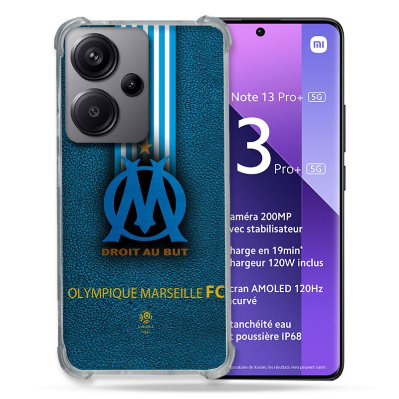 Coque Renforcé Pour Xiaomi Redmi Note 13 Pro Plus 5G Olympique Marseille OM Bande