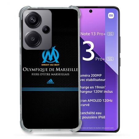 Coque Renforcé Pour Xiaomi Redmi Note 13 Pro Plus 5G Olympique Marseille OM Fier etre Marseillais