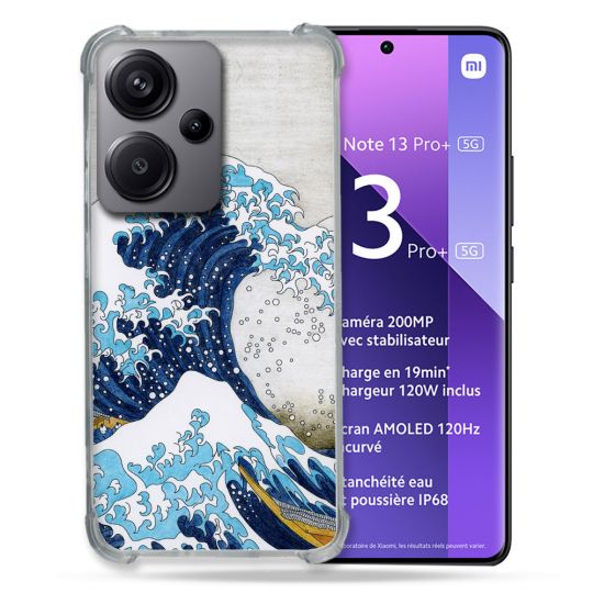 Coque Renforcé Pour Xiaomi Redmi Note 13 Pro Plus 5G Peinture La Grande Vague