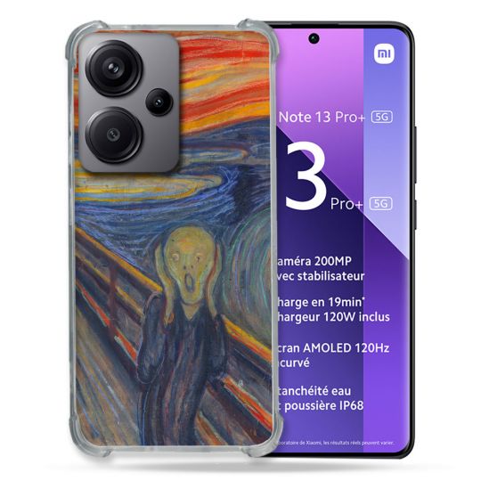 Coque Renforcé Pour Xiaomi Redmi Note 13 Pro Plus 5G Peinture Le Cri