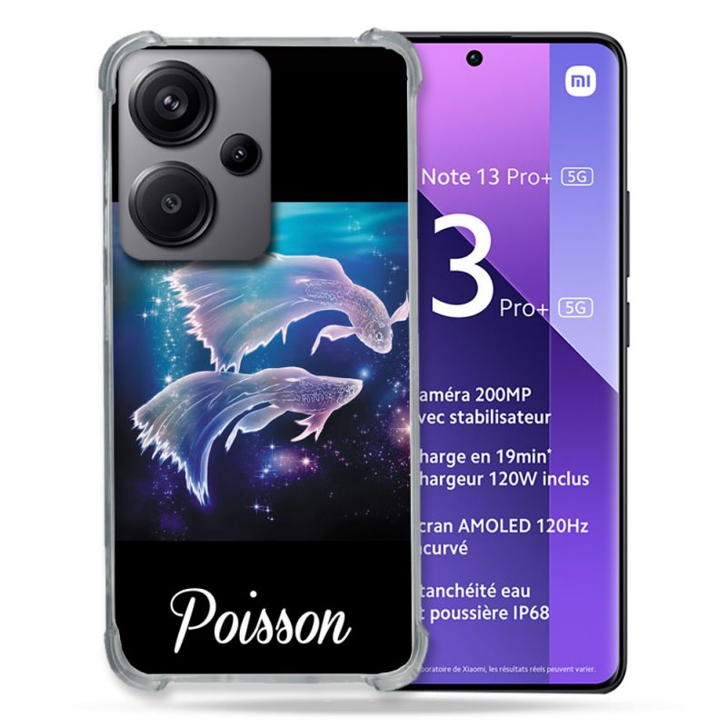 Coque Renforcé Pour Xiaomi Redmi Note 13 Pro Plus 5G Signe Zodiaque 2 Poisson
