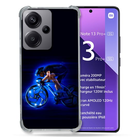 Coque Renforcé Pour Xiaomi Redmi Note 13 Pro Plus 5G Sport Cyclisme Bleu