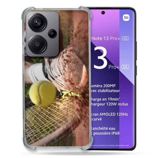 Coque Renforcée Pour Xiaomi Redmi Note 13 Pro Plus 5G Sport Tennis Glissade