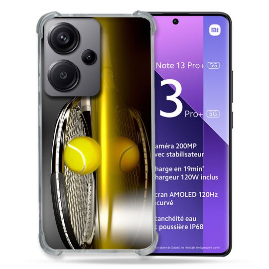 Coque Renforcée Pour Xiaomi Redmi Note 13 Pro Plus 5G Sport Tennis Reflet