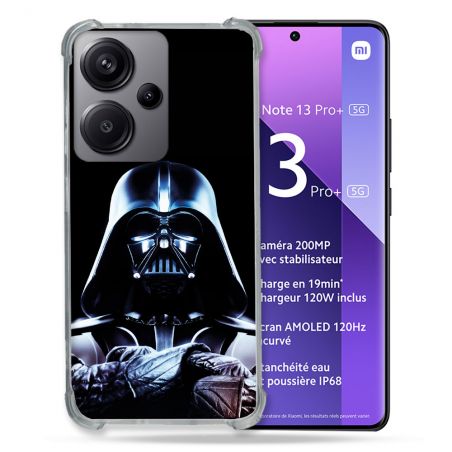 Coque Renforcé Pour Xiaomi Redmi Note 13 Pro Plus 5G Star Wars - Dark Vador Noir