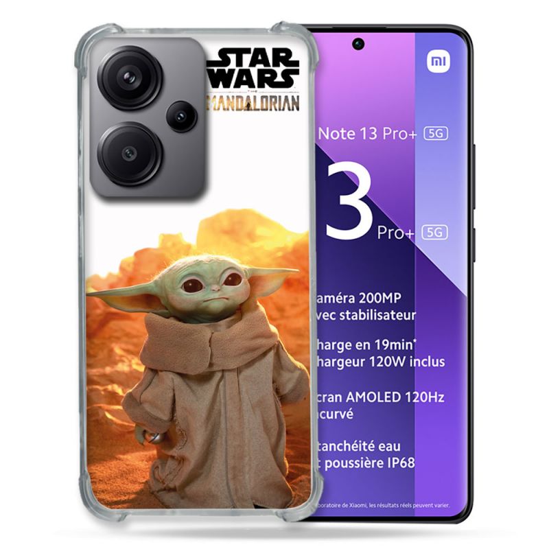 Coque Renforcé Pour Xiaomi Redmi Note 13 Pro Plus 5G Star Wars - Yoda bebe soleil
